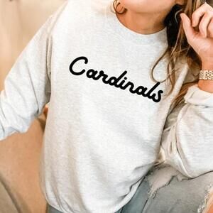 Cardinals Cursive Unisex Heavy Blend Crewneck Sweatshirt